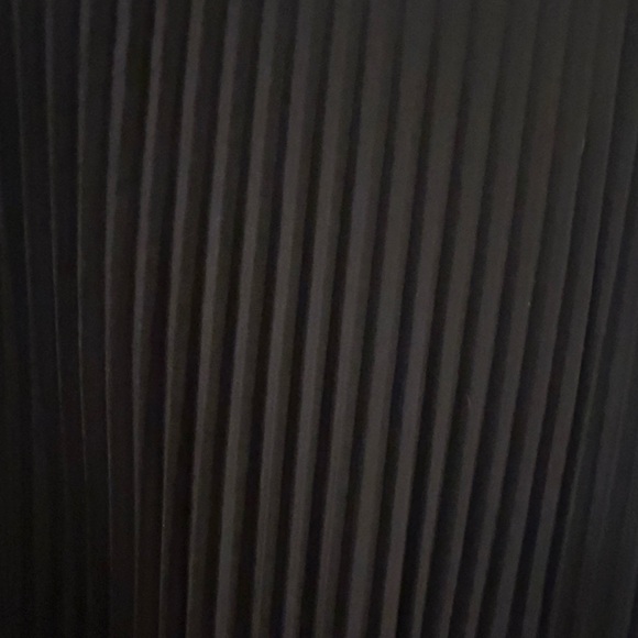 Apostrophe black pleated skirt w lace detail along hem size 10 - Picture 2 of 7